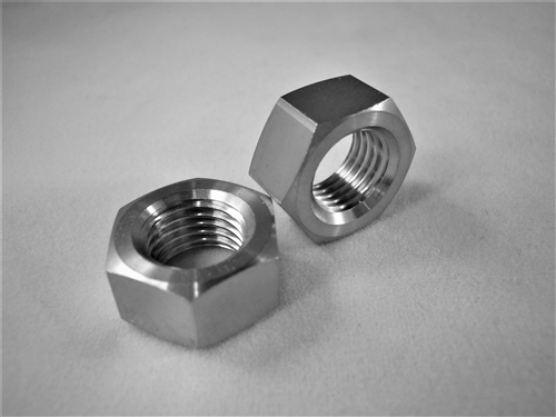 3 8 24 UNF Fine Thread Ti Hex Nut