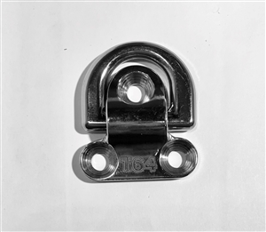 6mm Titanium 3 Bolt Folding Pad Eye - Polished Finish 6mm Titanium 3 Bolt Folding Pad Eye - Polished Finish