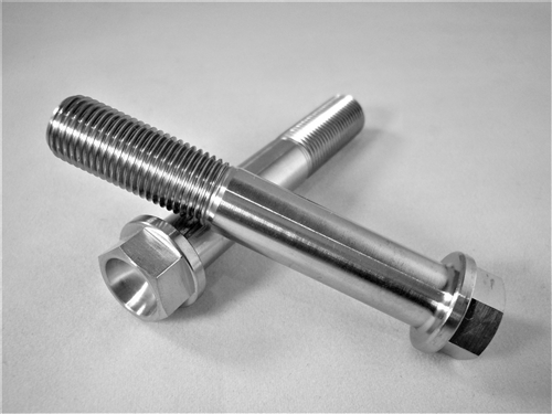 Ti64 Grade 5 Titanium M12-1.25 X 70mm Ultra-Light Hex-Flange Bolt